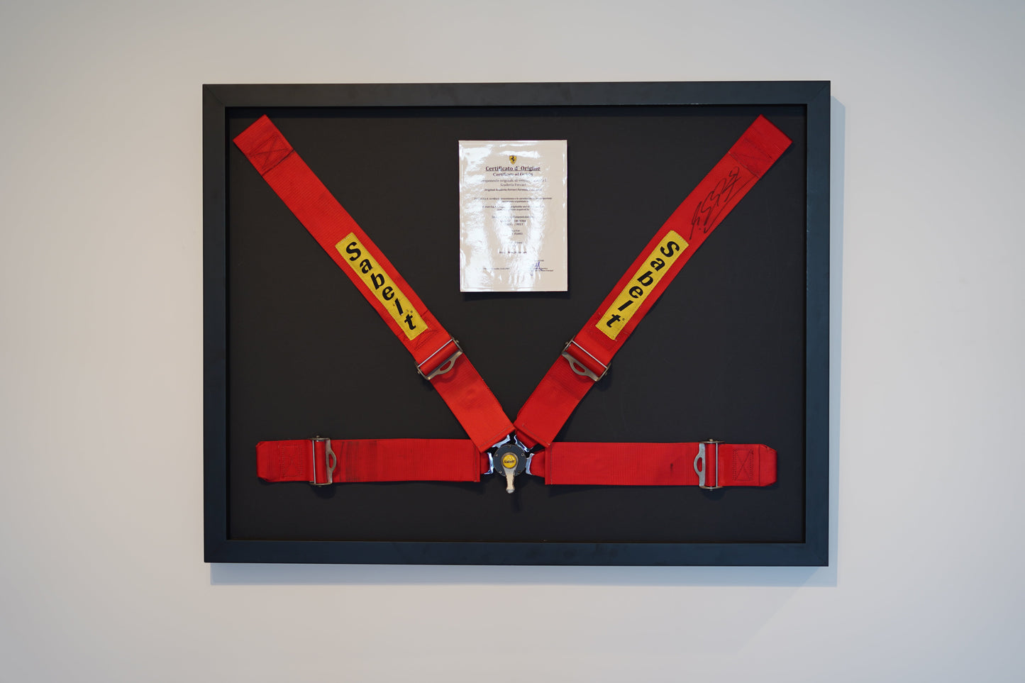 2003 Ferrari F2003 Sabelt Harness Signed by Michael Schumacher