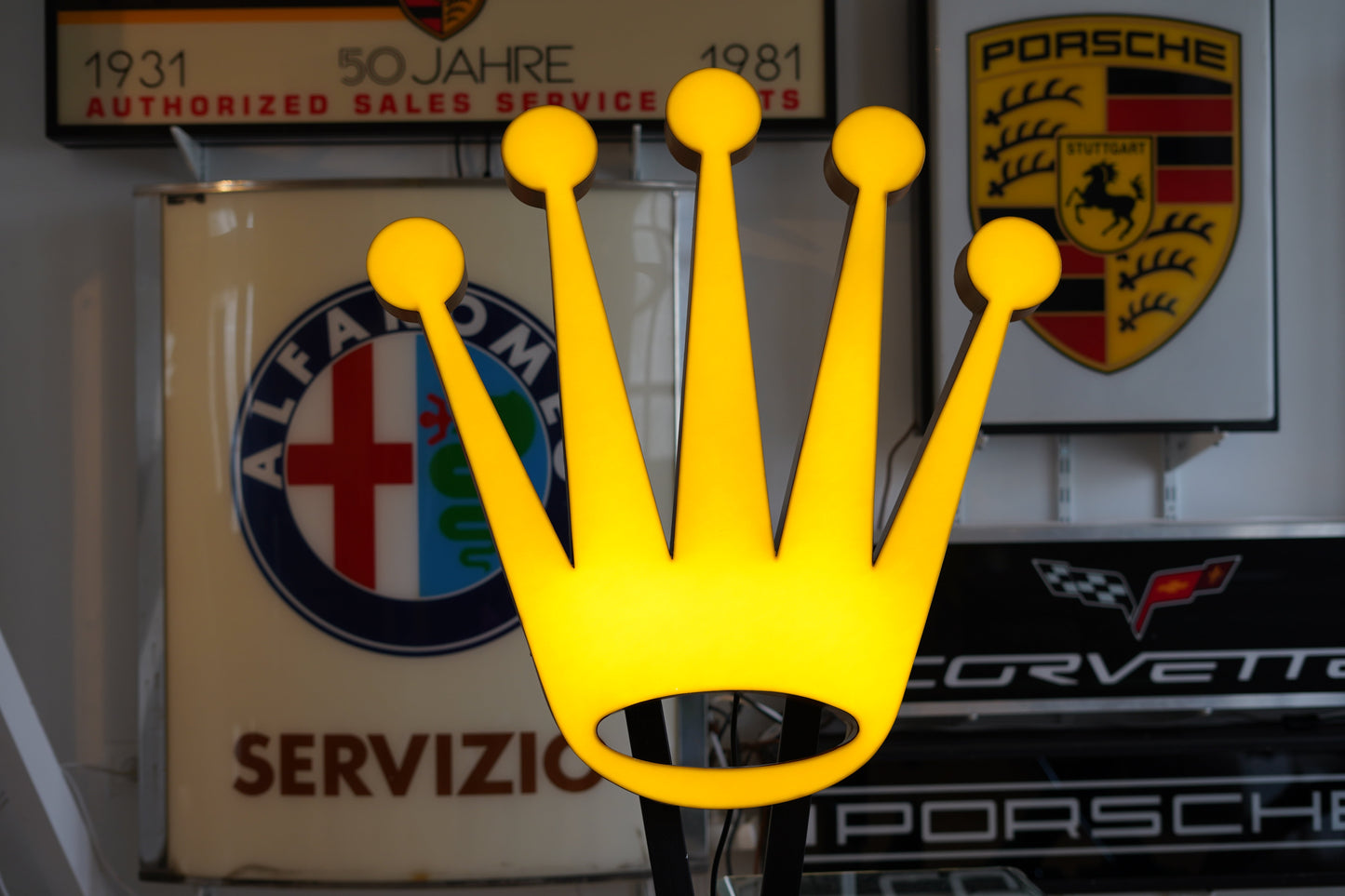 2000s Rolex official dealer illuminated sign