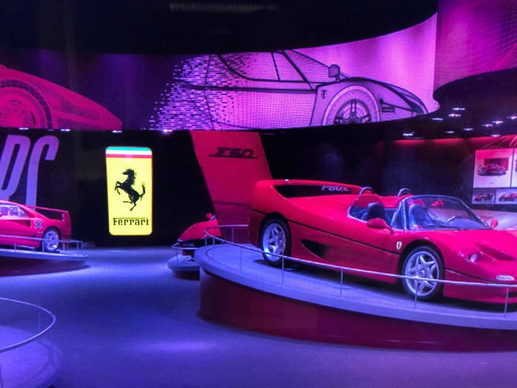 2015 Ferrari XXL official illuminated sign used by Ferrari for 3 auto show