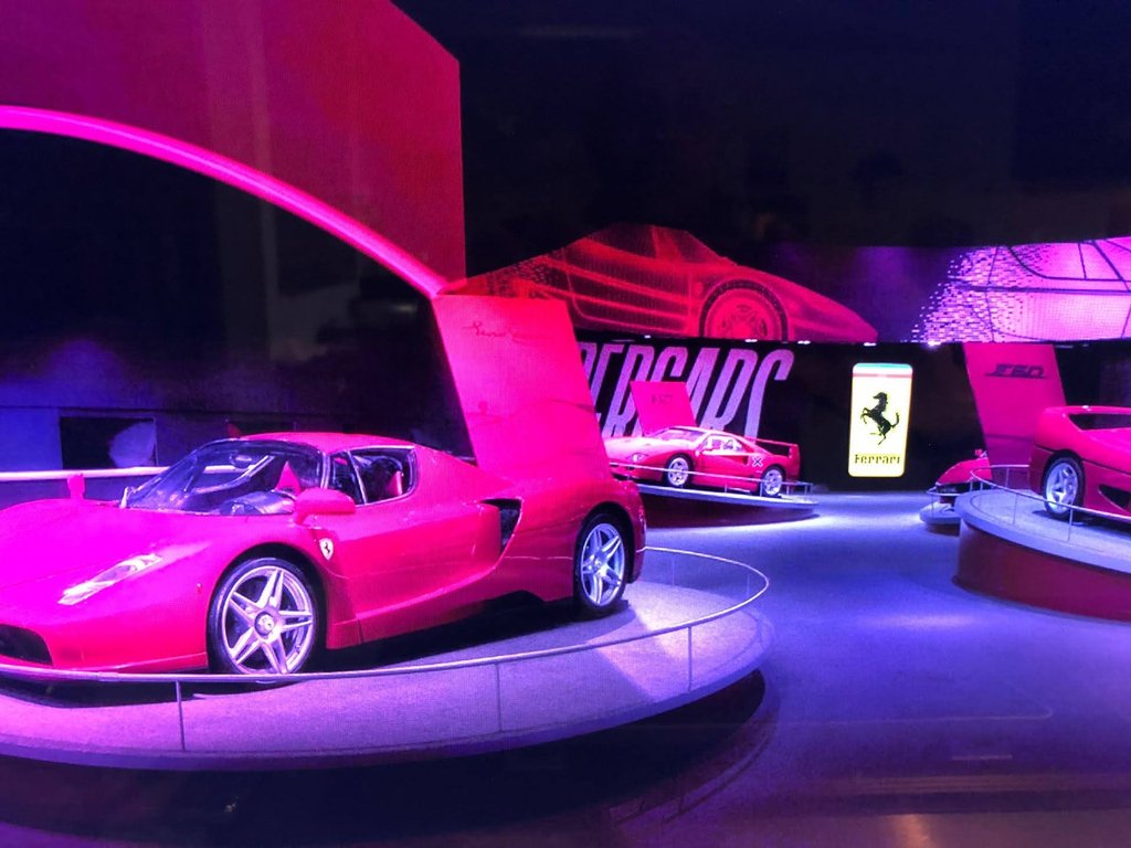 2015 Ferrari XXL official illuminated sign used by Ferrari for 3 auto show