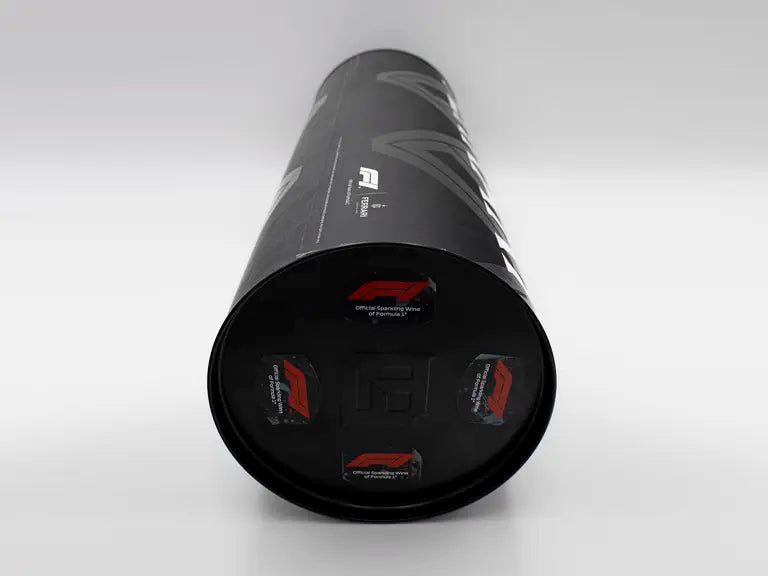 2021 Lewis Hamilton | Signed Ferrari Trento 1st Place Champagne Bottle and Silverstone Podium Cap