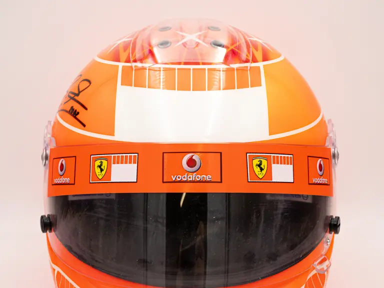 2007 Michael Schumacher Scuderia Ferrari Schuberth Signed Q2 Kart Helmet