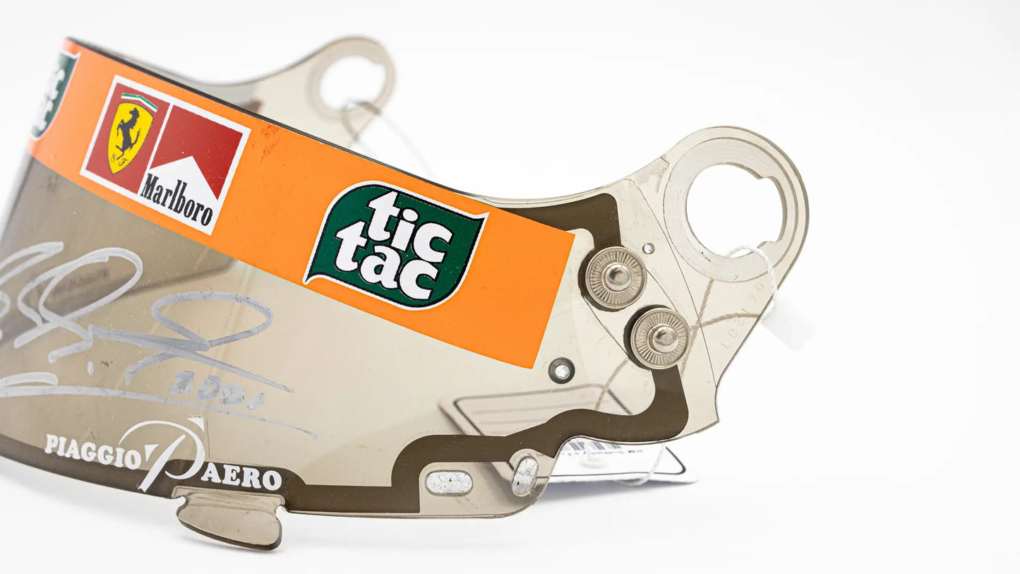 2001 Michael Schumacher Scuderia Ferrari Formula 1 Signed Visor